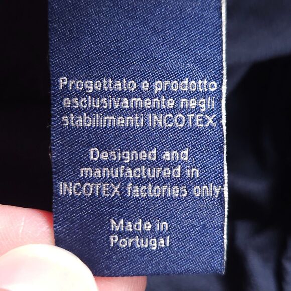 Incotex Venezia 1951 Corduroy Pants Men’s 34x31 Blue Cotton Cashmere Blend - Picture 7 of 16